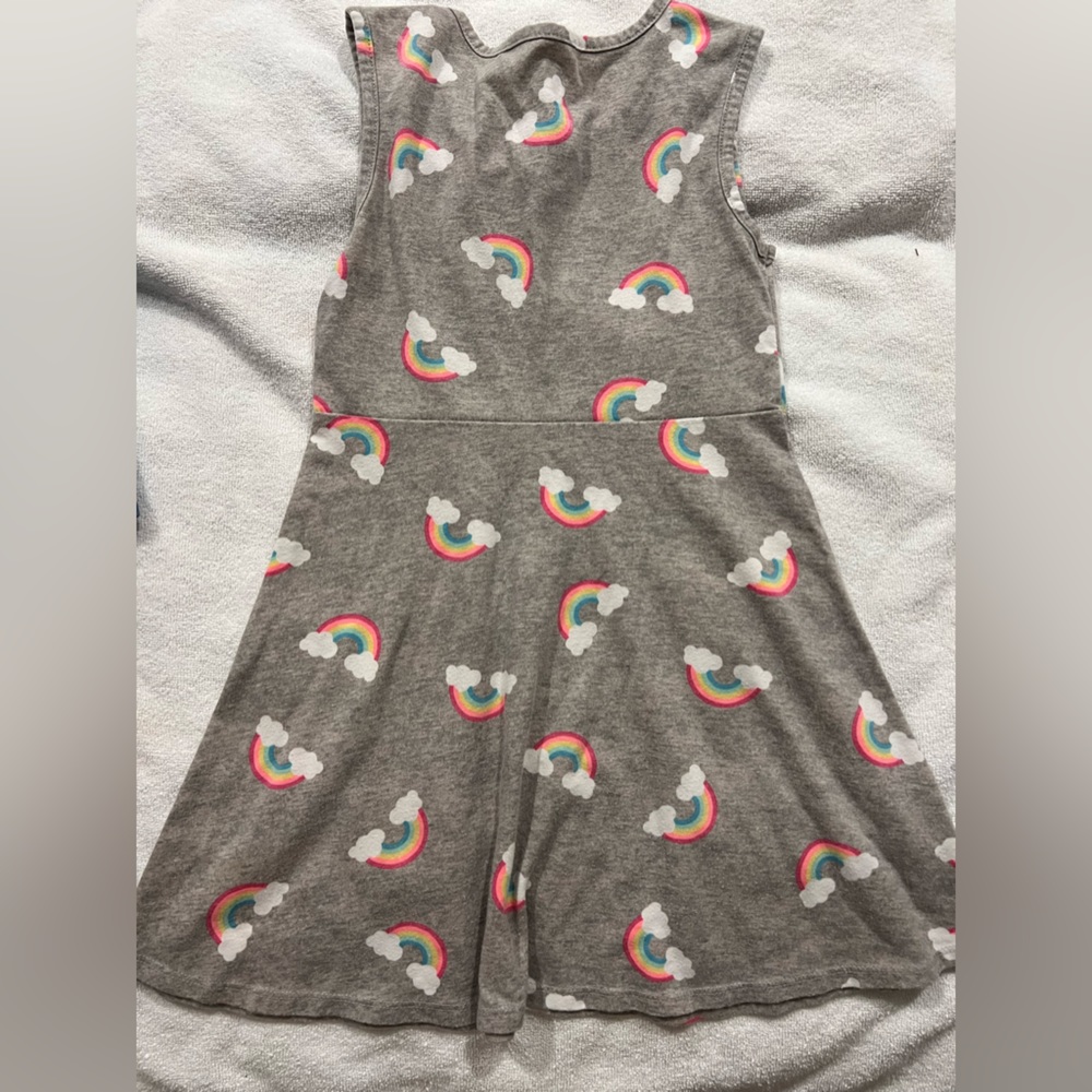 Wonder nation rainbow sleeveless toddler girl dress
